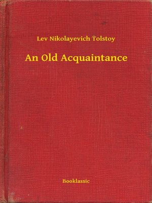 cover image of An Old Acquaintance